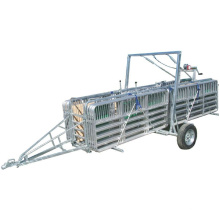 Viehbestand-Ausrüstungs-tragbare Schäferhöfe mit Anhänger-einzelner Achse